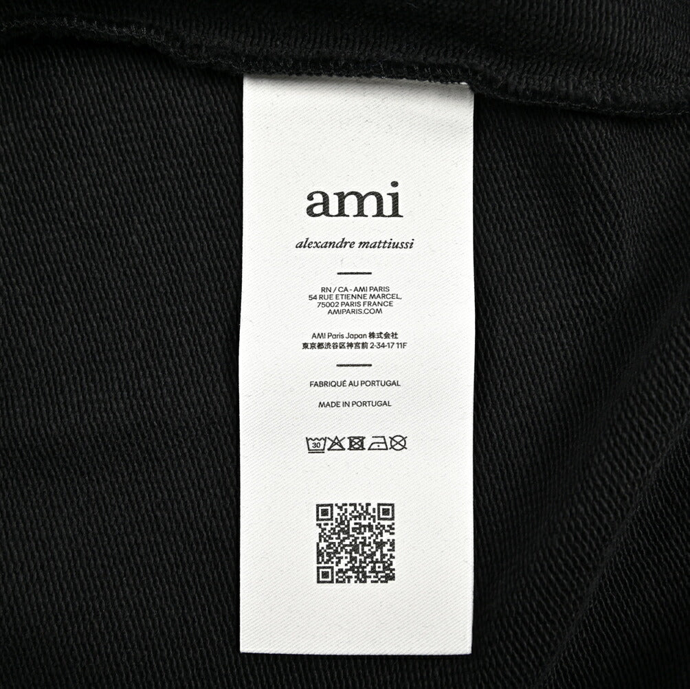 25-26AW AMI PARIS コットン100% ジップアップスウェットパーカー
