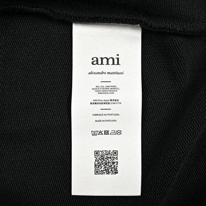 25-26AW AMI PARIS コットン100% ジップアップスウェットパーカー