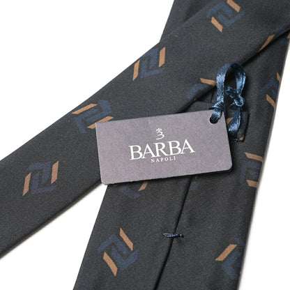 BARBA シルク100% 小紋柄ネクタイ（セッテピエゲ）