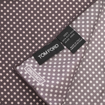 TOM FORD シルク100% ドットポケットチーフ