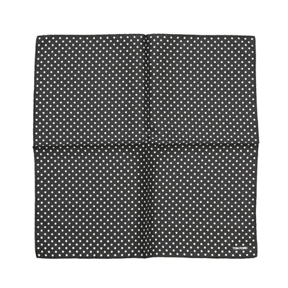 TOM FORD シルク100% ドット柄ポケットチーフ