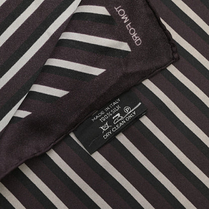TOM FORD シルク100% レジメンタルポケットチーフ