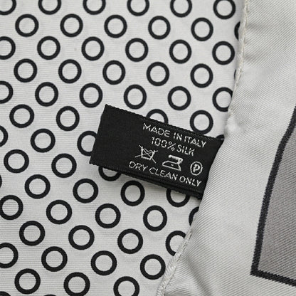 TOM FORD シルク100% 幾何柄ポケットチーフ