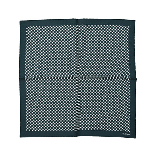 TOM FORD シルク100% ドット柄ポケットチーフ