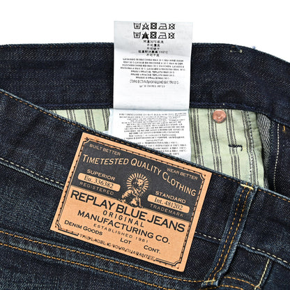 REPLAY WAITOM コットン100%デニム レギュラーフィットジーンズ / M983