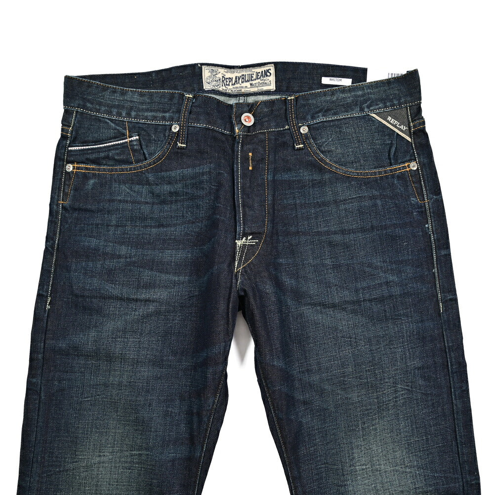 REPLAY WAITOM コットン100%デニム レギュラーフィットジーンズ / M983