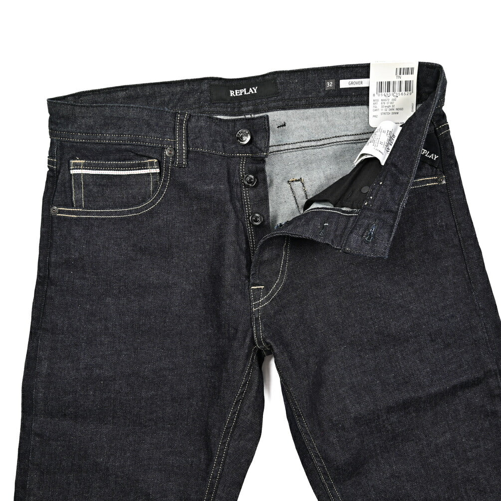 REPLAY GROVER ストレッチデニム ストレートフィットジーンズ / MA972