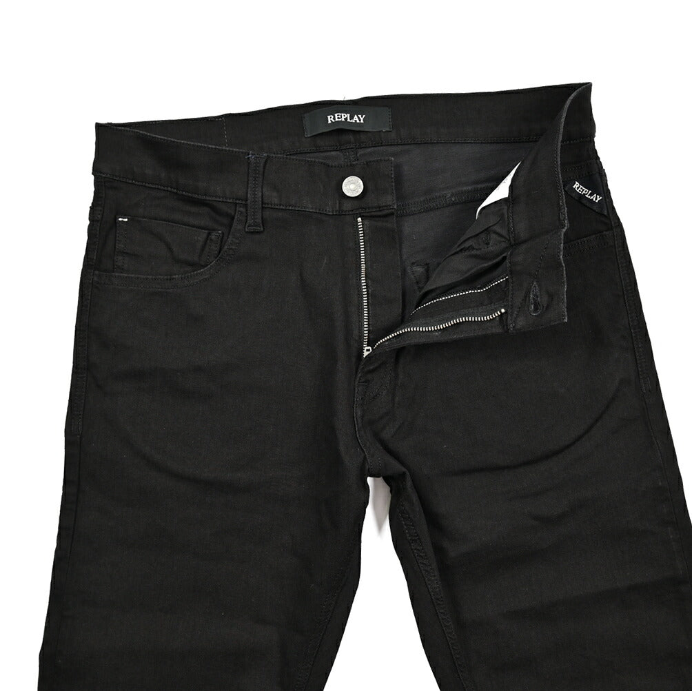 REPLAY MICKYM モダール混デニム スリムテーパードジーンズ / M1021D