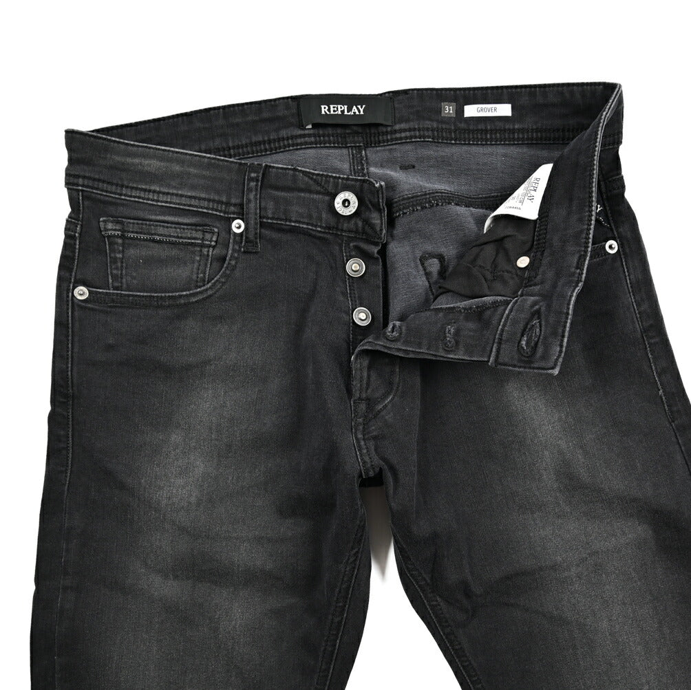 Pre WINTER SALE｜REPLAY GROVER ストレッチデニム ストレートフィットジーンズ / MA972