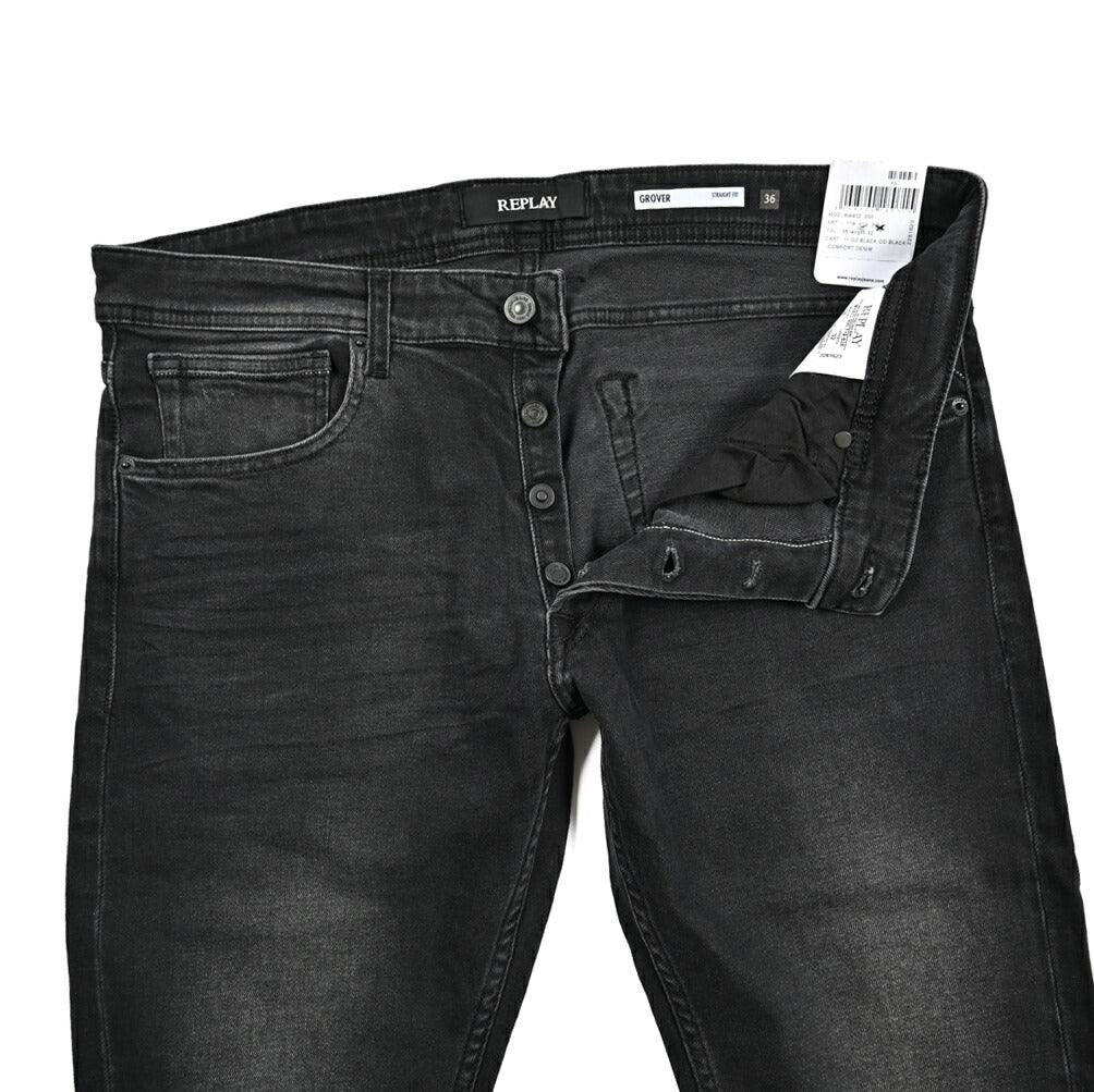 Pre WINTER SALE｜REPLAY GROVER ストレッチデニム ストレートフィットジーンズ / MA972