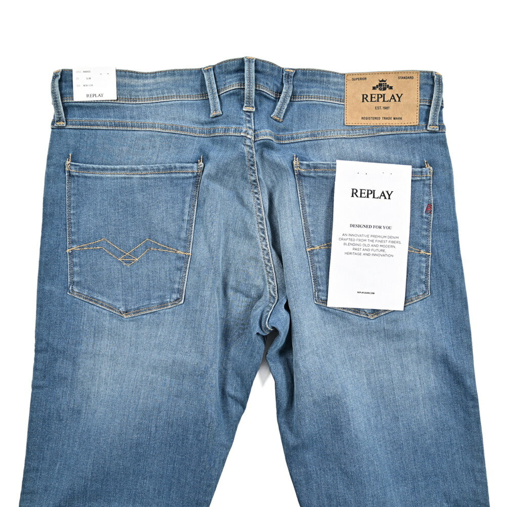 Pre WINTER SALE｜REPLAY ANBASS ストレッチデニム スリムフィットジーンズ / M914Y