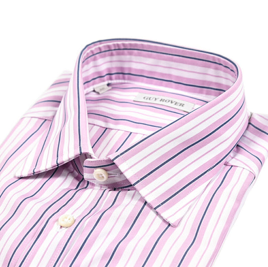 GUY ROVER コットン100% レギュラーカラードレスシャツ