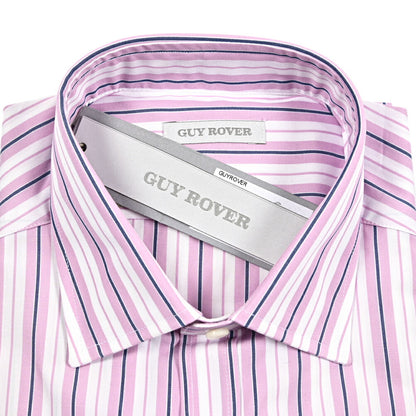 GUY ROVER コットン100% レギュラーカラードレスシャツ