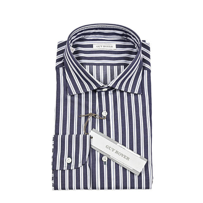 GUY ROVER コットン100% ワイドカラードレスシャツ