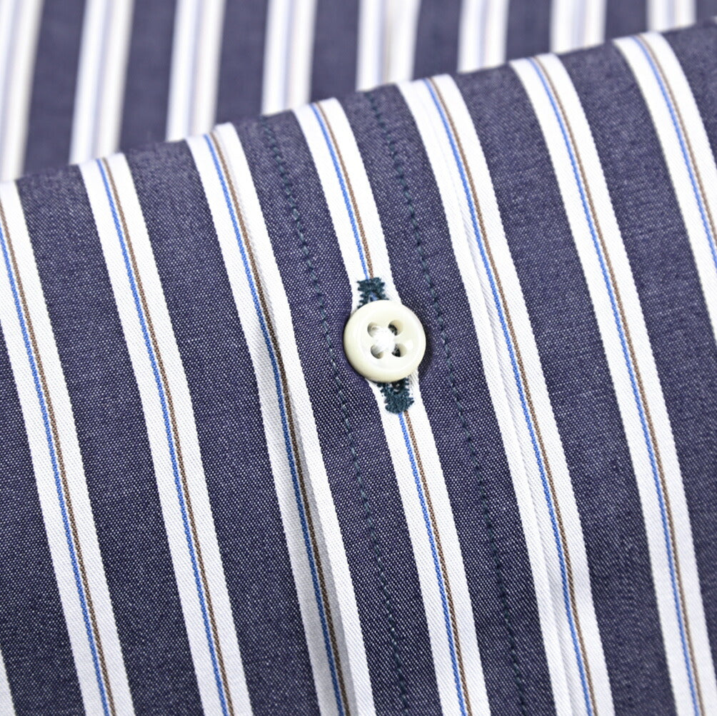 GUY ROVER コットン100% ワイドカラードレスシャツ