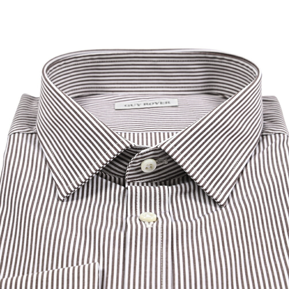 GUY ROVER コットン100% レギュラーカラードレスシャツ