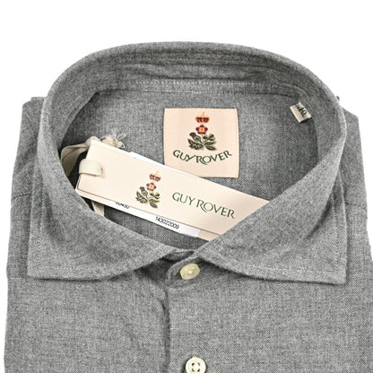 GUY ROVER コットン100% ワイドカラードレスシャツ