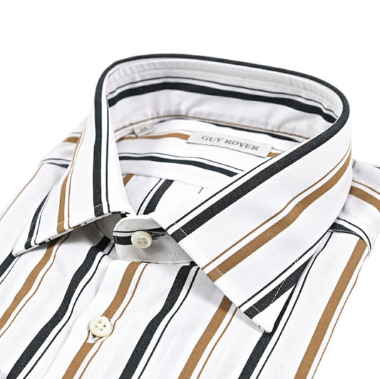 GUY ROVER コットン100% レギュラーカラードレスシャツ