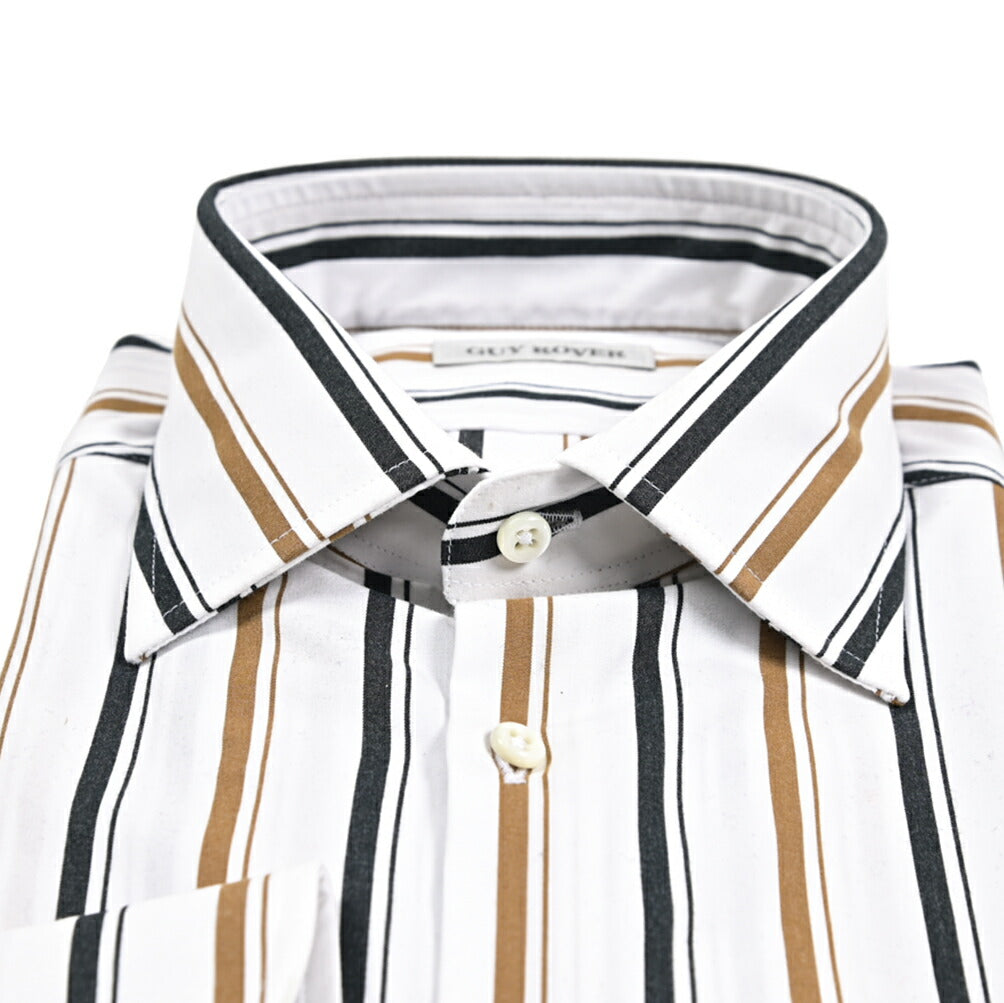 GUY ROVER コットン100% レギュラーカラードレスシャツ