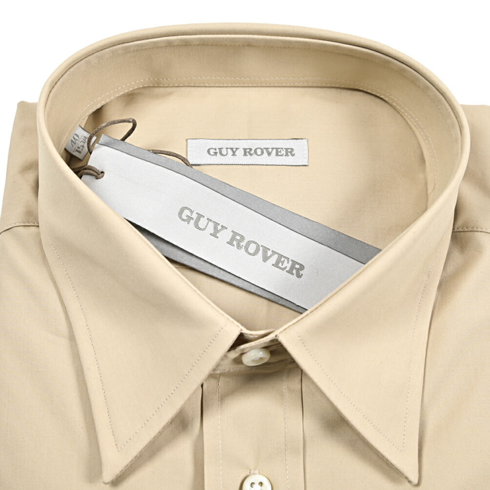 GUY ROVER コットン100% レギュラーカラードレスシャツ