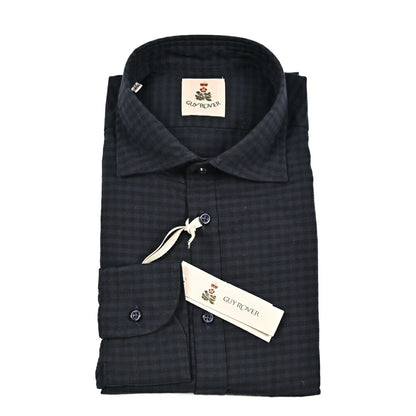 GUY ROVER コットン100% ワイドカラードレスシャツ