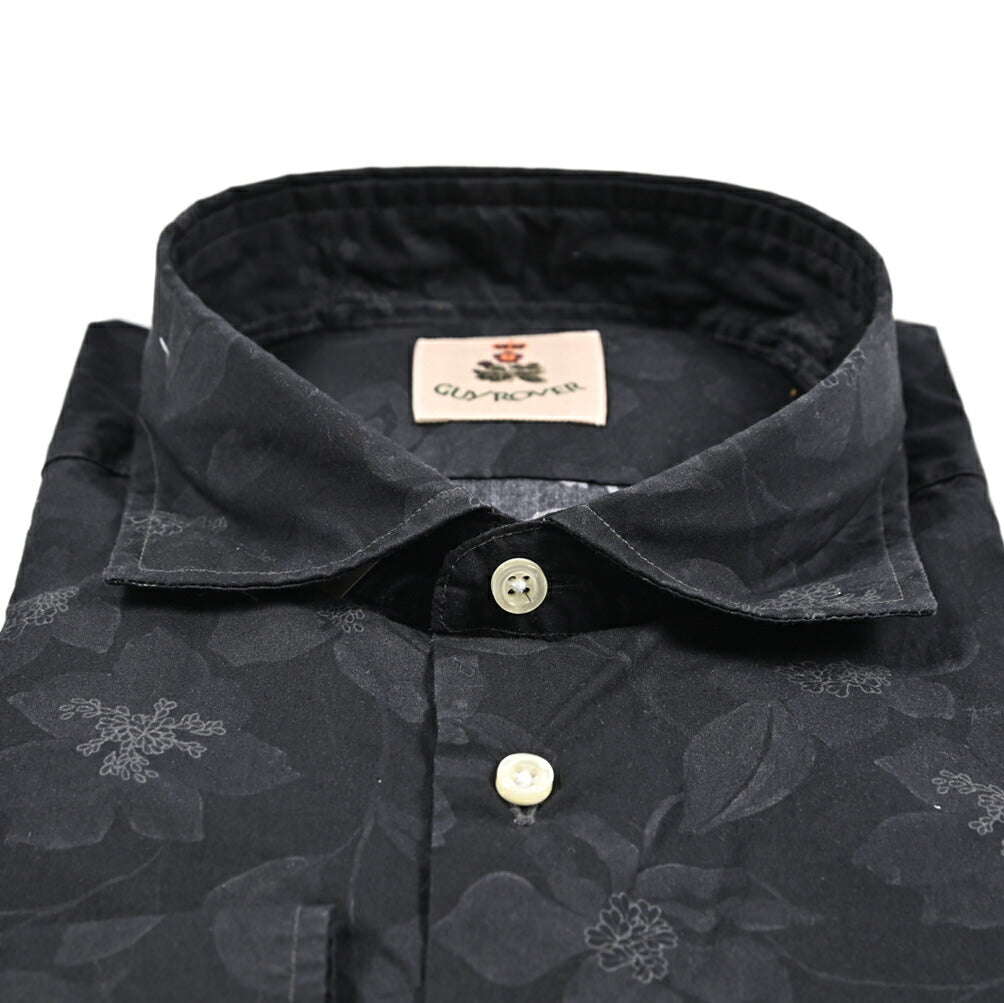 GUY ROVER コットン100% ワイドカラードレスシャツ