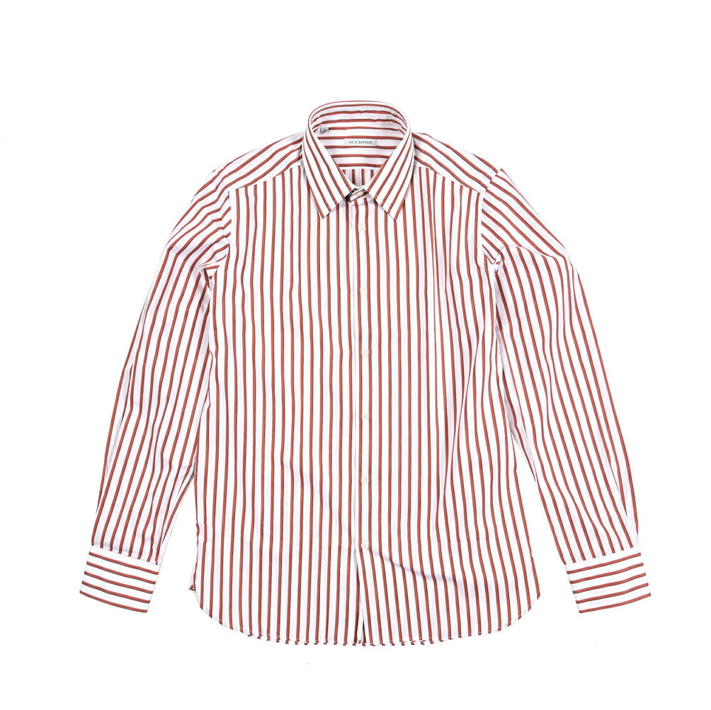 GUY ROVER コットン100% レギュラーカラードレスシャツ