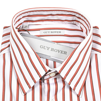 GUY ROVER コットン100% レギュラーカラードレスシャツ