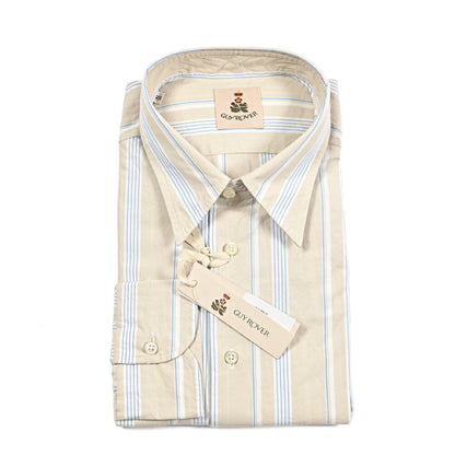 GUY ROVER コットン100% レギュラーカラードレスシャツ