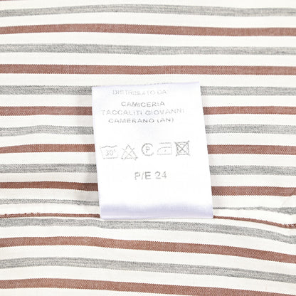 GUY ROVER コットン100% ホリゾンタルカラードレスシャツ