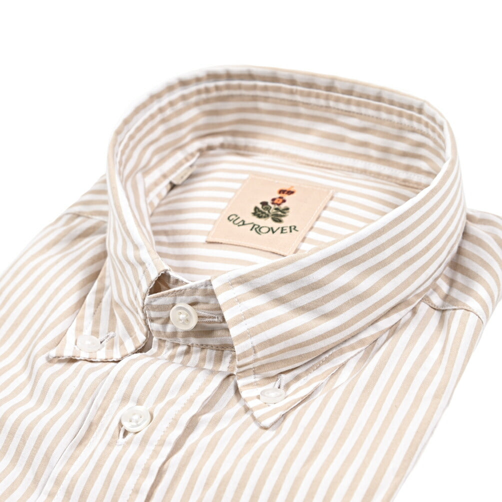 GUY ROVER コットン100% 半袖ボタンダウンシャツ