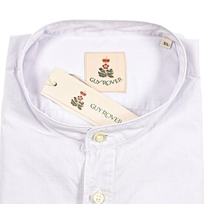 GUY ROVER コットン100% バンドカラーシャツ