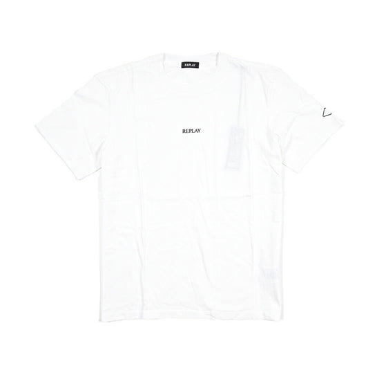 REPLAY コットン100% 半袖ロゴTシャツ