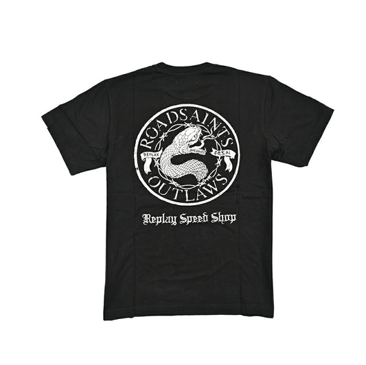 REPLAY コットン100% 半袖ロゴTシャツ