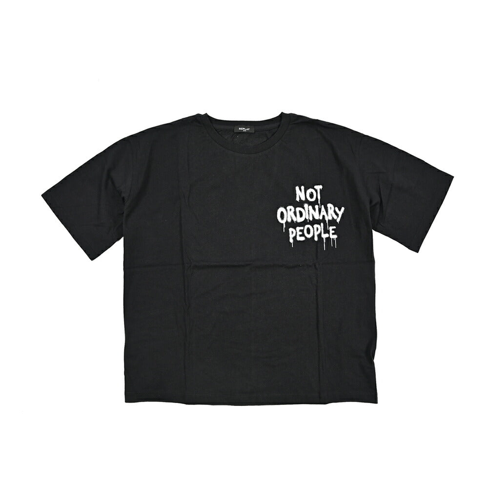 REPLAY コットン100% 半袖クロップドTシャツ