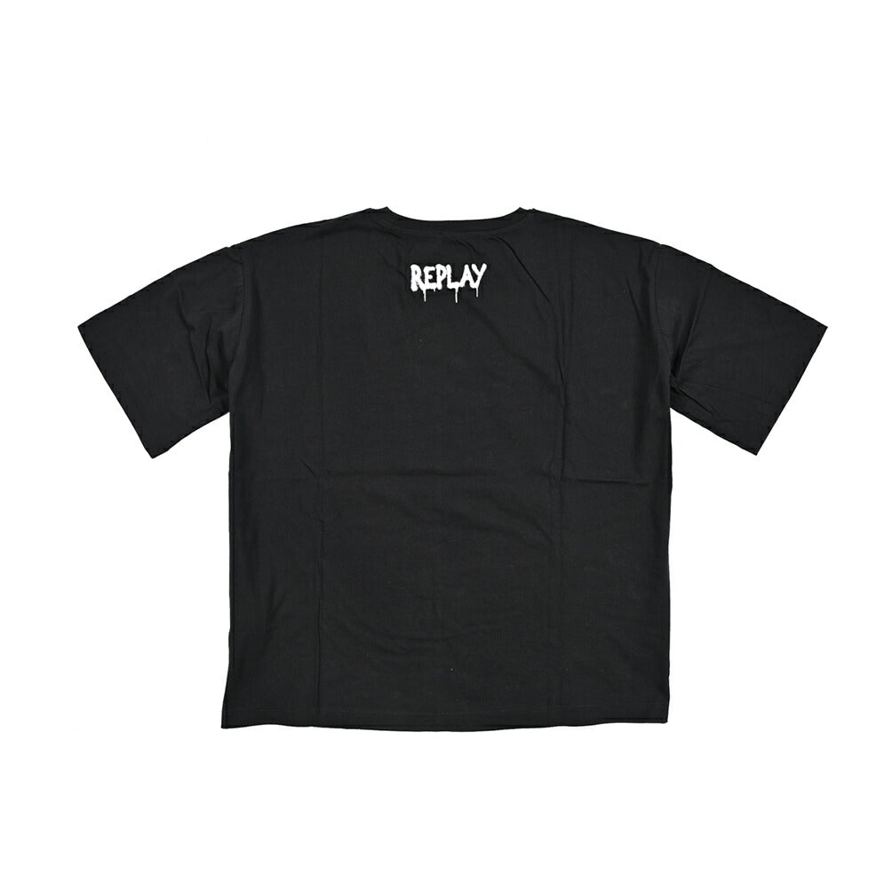 REPLAY コットン100% 半袖クロップドTシャツ