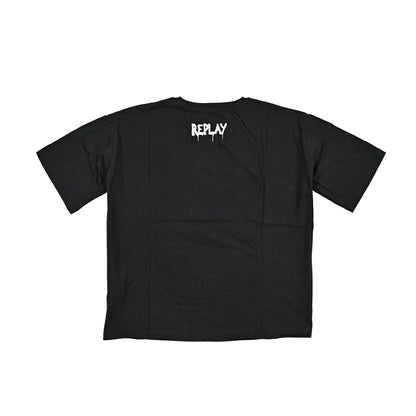 REPLAY コットン100% 半袖クロップドTシャツ