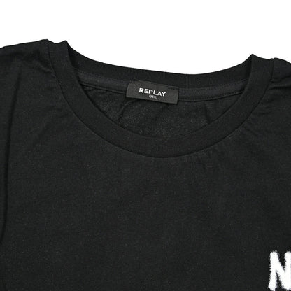 REPLAY コットン100% 半袖クロップドTシャツ