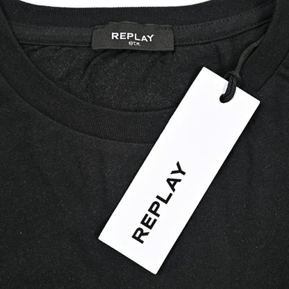 REPLAY コットン100% 半袖クロップドTシャツ