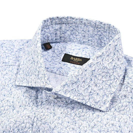 BARBA CULTO コットン100% ホリゾンタルカラードレスシャツ