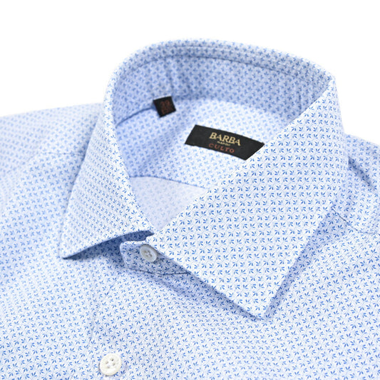 BARBA CULTO コットン100% ワイドカラードレスシャツ