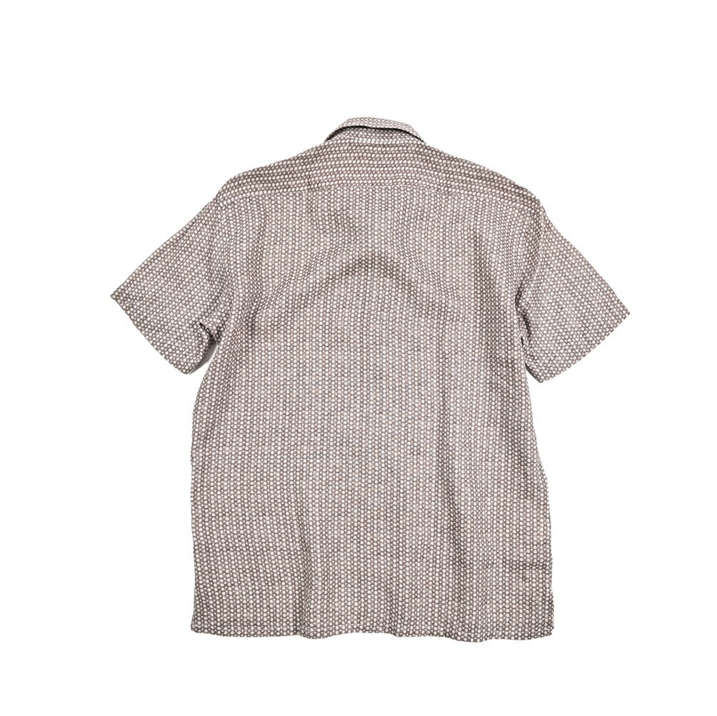 BARBA DANDYLIFE リネン100% 半袖プルオーバーシャツ 開襟シャツ