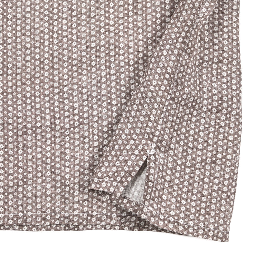 BARBA DANDYLIFE リネン100% 半袖プルオーバーシャツ 開襟シャツ