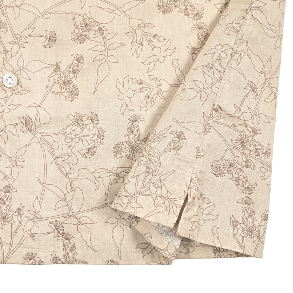 BARBA DANDYLIFE コットン100% 半袖オープンカラーシャツ