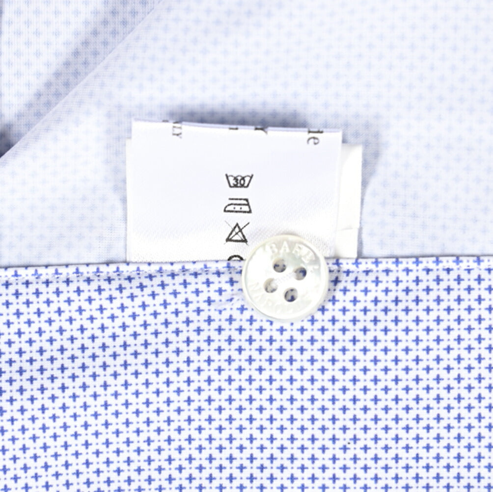 BARBA B ACTIVE スーパーストレッチナイロン ホリゾンタルカラーシャツ