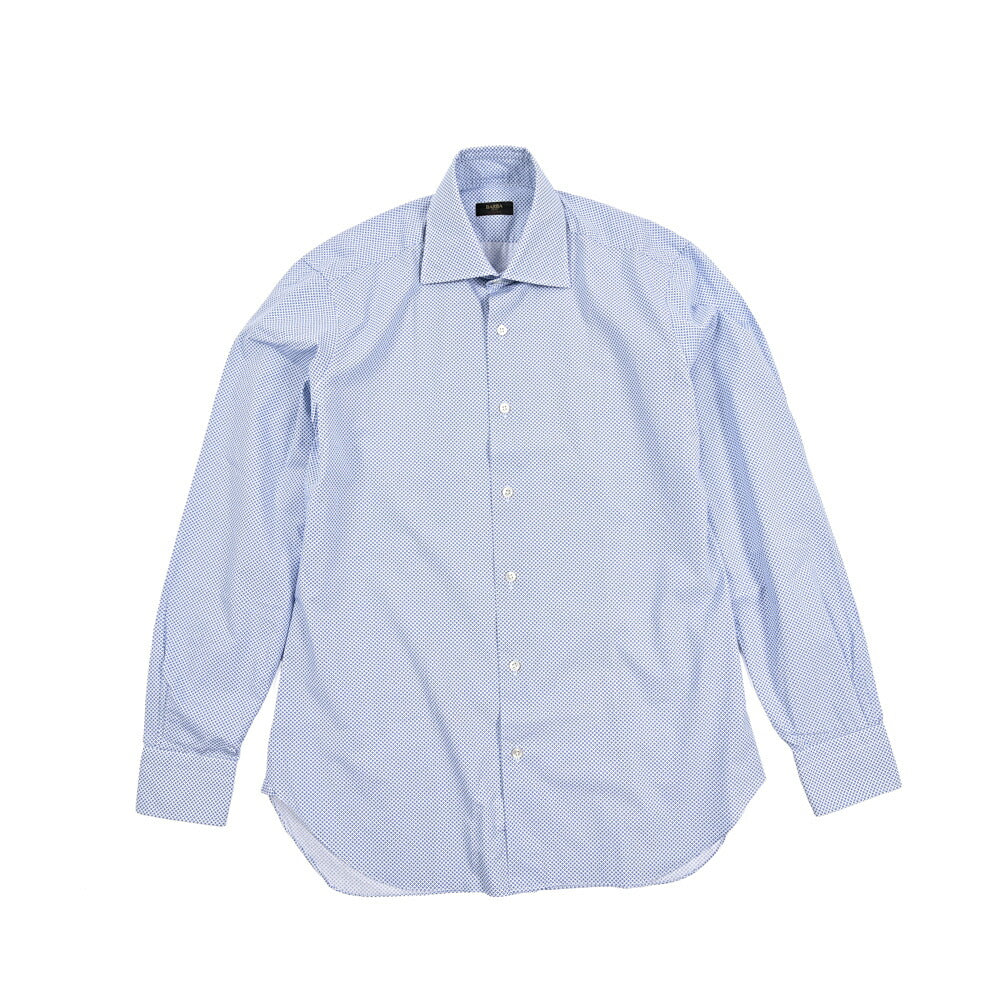 BARBA CULTO コットン100% ホリゾンタルカラードレスシャツ