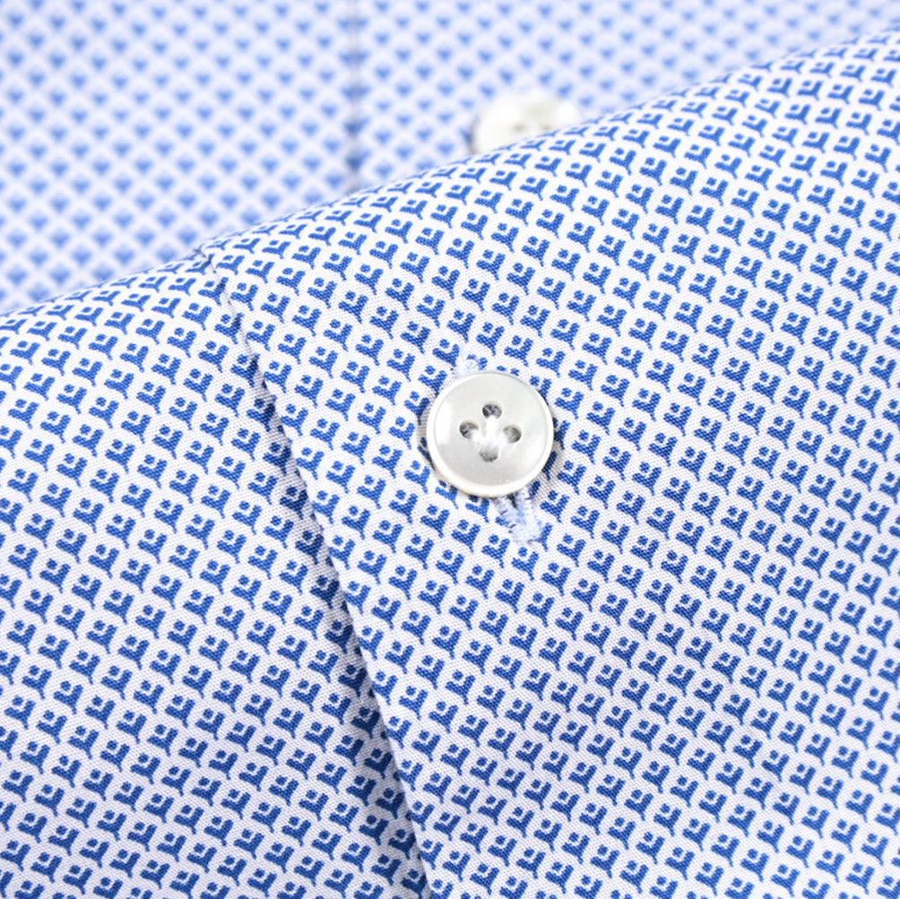 BARBA CULTO コットン100% ホリゾンタルカラードレスシャツ