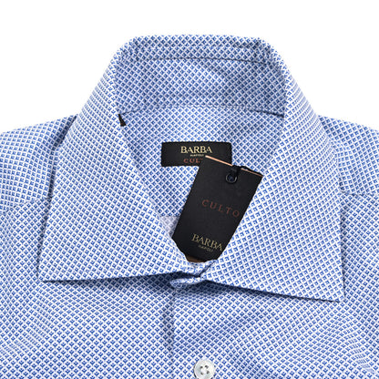BARBA CULTO コットン100% ホリゾンタルカラードレスシャツ