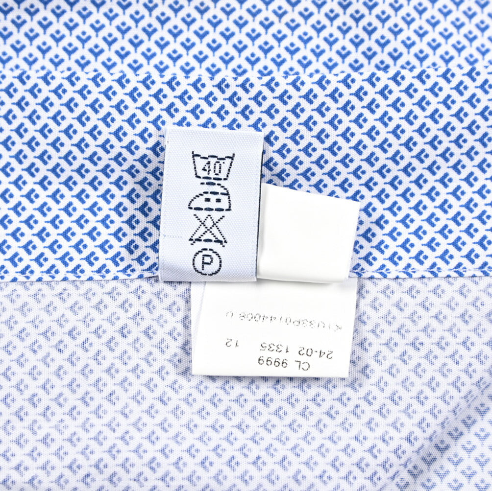 BARBA CULTO コットン100% ホリゾンタルカラードレスシャツ