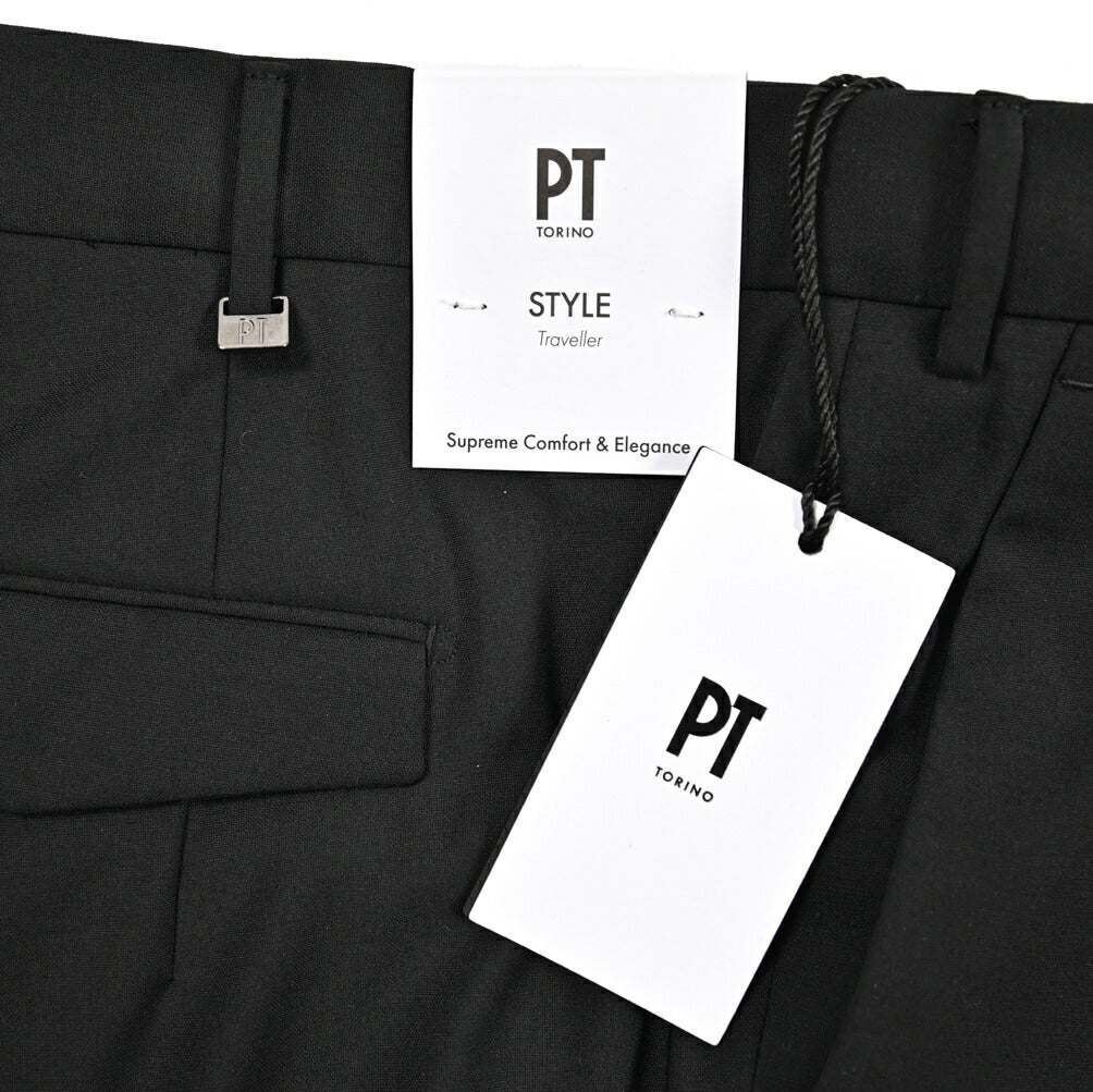 26SS PT TORINO Traveller  MASTER FIT 高機能ストレッチウール イージースラックス / TECHNO WASHABLE WOOL